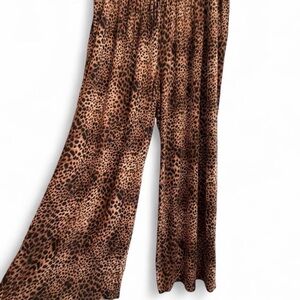 Aerie Real Soft® Rib Straight Leg PJ 
(Leopard Print)